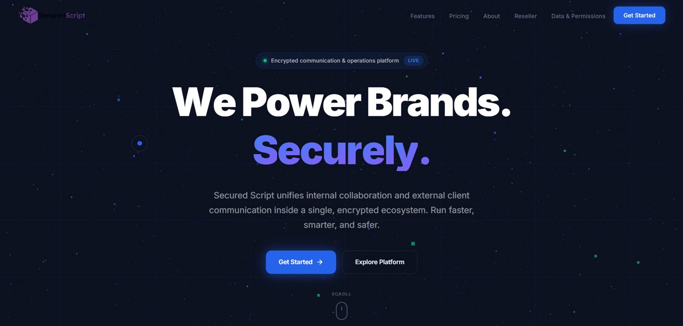 SecuredScript - CRM & Operations Platform Concept by Akash Katkar